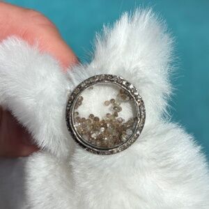 Shaker Ring, Rose Cut Pave Diamonds - Sz 9 - NWOT